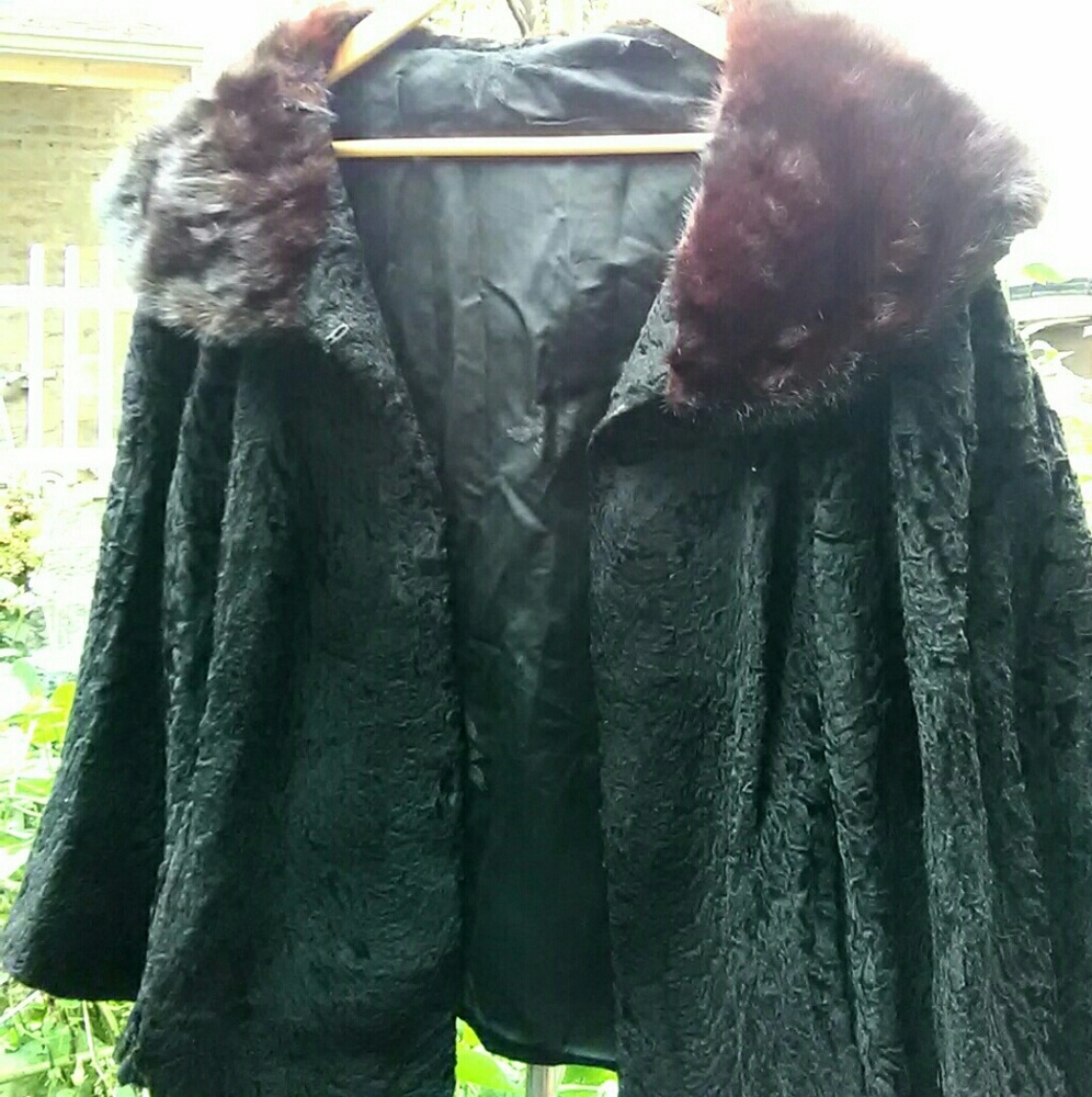 40s Vintage Persian Lamb mink cropped coat